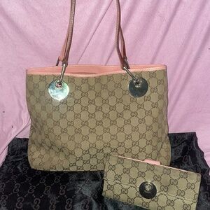 Vintage Gucci Eclipse Tote & Wallet